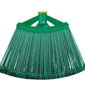 Метла OfficeClean, для улицы, веерная, плоская распушенная, с деревянным черенком 120см