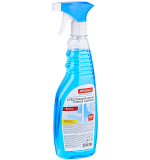Средство для мытья стекол и зеркал OfficeClean "Блеск", с изопропиловым спиртом , 500мл, с курком