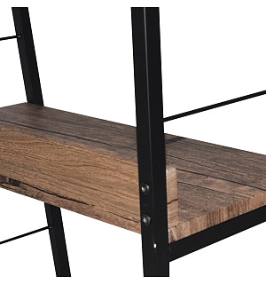 Стеллаж на металлокаркасе BRABIX "LOFT SH-002", 600х350х845 мм, цвет морёный дуб, 641231