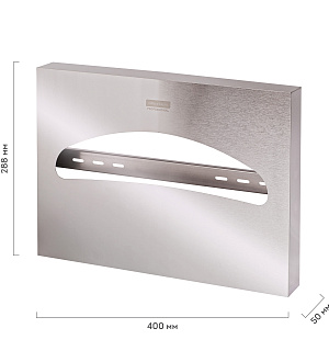 Диспенсер для покрытий на унитаз OfficeClean Professional, нержавеющая сталь