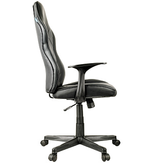 Кресло игровое Helmi HL-S04 "Mixed", экокожа черная