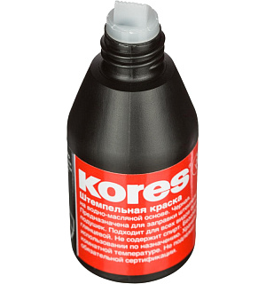 Краска штемпельная KORES черная 71334