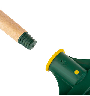 Метла OfficeClean, для улицы, малая, плоская распушенная, с деревянным черенком 120см