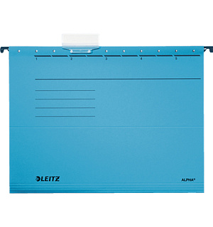 Подвесная папка Leitz Alpha Стандарт, А4, картон, синяя