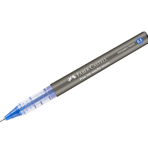 Ручка-роллер Faber-Castell "Free Ink Needle" синяя, 0,5мм, одноразовая