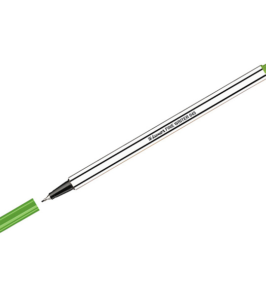 Ручка капиллярная Luxor "Fine Writer 045" светло-зеленая, 0,8мм