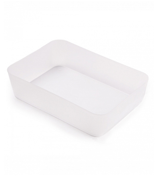 Лоток для канцелярских принадлежностей СТАММ, 13*17.8*4,4см, прозрачный