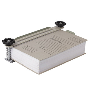 Струбцина-лоток для архивного переплета документов формата А4, металл, до 100 мм (950 л.), 531083