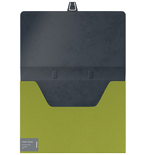 Папка-портфель 1 отделение Berlingo "Color Zone" A4, 330*230*35мм, 1000мкм, салатовая