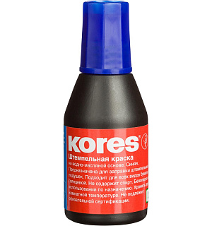 Краска штемпельная KORES синяя 71304
