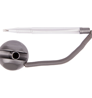 Ручка шариковая настольная OfficeSpace "Reception" синяя, 0,7мм, серый корпус