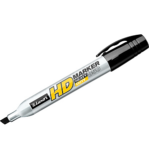 Маркер перманентный промышленный Luxor "Heavy Duty 850" черный, скошенный, 3-7мм