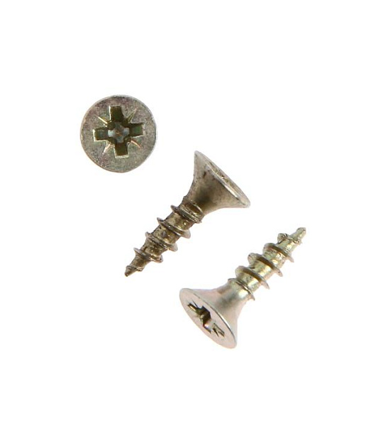 Саморезы универсальные ТУНДРА krep 4.0x12 мм, желтый цинк, 26 шт.