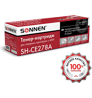 Картридж лазерный SONNEN (SH-CE278A) для HP LaserJet P1566/P1606DN, ВЫСШЕЕ КАЧЕСТВО, ресурс 2100 стр., 362427