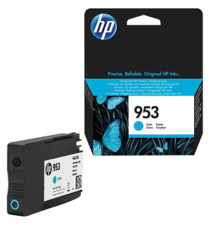 Картридж струйный HP (F6U12AE) Officejet Pro 8710/8210, №953, голубой, ресурс 700 стр., оригинальный
