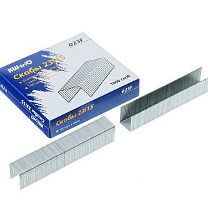 Скобы для степлера №23/15 KW-trio, оцинкованные, 1000шт.