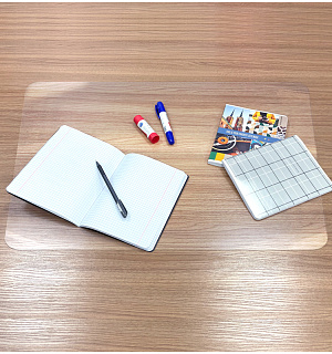 Настольное покрытие OfficeSpace 38*59см, прозрачное глянцевое