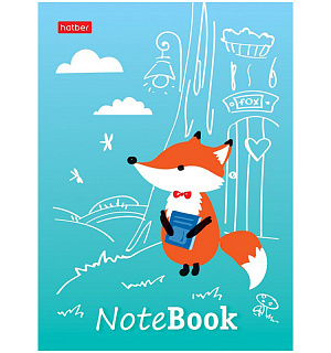 Блокнот А6 24л. на скрепке Hatber "Милые создания"