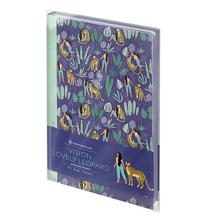 Записная книжка А5 80л. ЛАЙТ, кожзам, Greenwich Line "Vision. Lovely leopard", тон. блок, цв. срез