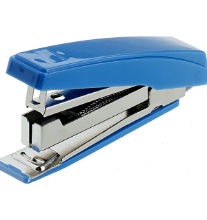 Степлер №10 OfficeSpace до 10л., пластиковый корпус, синий