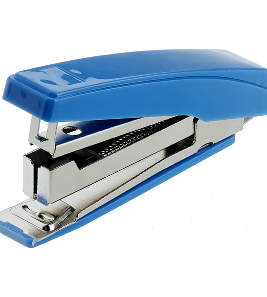 Степлер №10 OfficeSpace до 10л., пластиковый корпус, синий