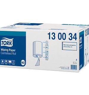 Полотенца бумажные в рулонах Tork "Advanced"(М2), 1-слойные, 165м/рул, ЦВ, съемная втулка, белые