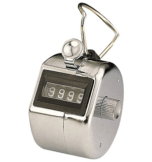 Счетчик механический KW-trio, счет от 0 до 9999, корпус металлический хромированный, -2410