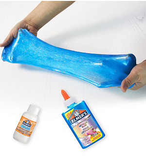 Клей для слаймов Elmers "Metallic Glue", 147мл, синий, металлик