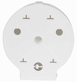 Диспенсер для туалетной бумаги LAIMA PROFESSIONAL ORIGINAL (Система T1), БОЛЬШОЙ, белый, ABS-пластик, 605768