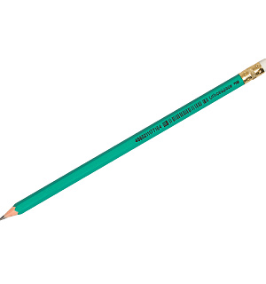 Карандаш ч/г OfficeSpace HB, с ластиком, заточен., пластиковый