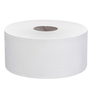 Бумага туалетная Focus Eco Jumbo, 1 слойн, 450м/рул, тиснение, белая