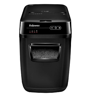 Уничтожитель (шредер) FELLOWES AUTOMAX 200C, АВТОПОДАЧА, 4 уровень секретности, фрагменты 4х38 мм, 200 листов, 32 л, FS-46536