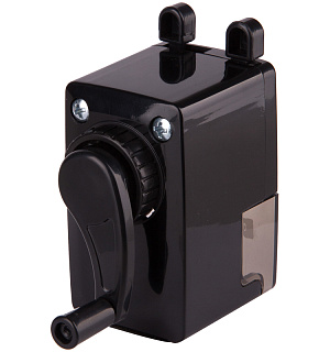 Точилка механическая OfficeSpace, пласт. корпус, черная, инд. упаковка