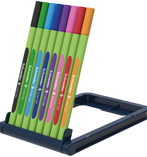 Набор капиллярных ручек Schneider "Line-Up" 08цв., 0,4мм, европодвес