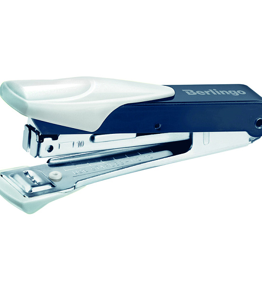 Степлер №10 Berlingo "Power TX" до 20л., металлический корпус, белый