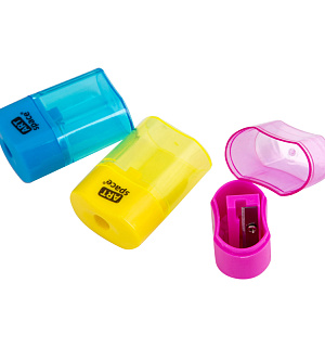 Точилка ArtSpace 1 отверстие, контейнер, ассорти