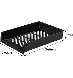 Лоток для бумаг Attache решетчатый черный ЛТ291АЕ