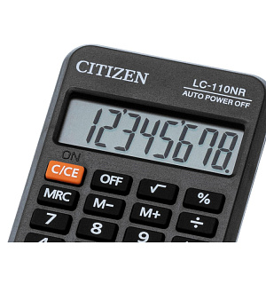 Калькулятор карманный Citizen LC-110NR 8 разряд.б ата