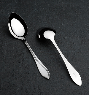 Ложка столовая «Волна», h=19,5 см, толщина 2 мм