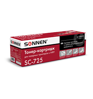 Картридж лазерный SONNEN (SC-725) для CANON LBP6000/LBP6020/LBP6020B, ВЫСШЕЕ КАЧЕСТВО, ресурс 1600 стр., 362433