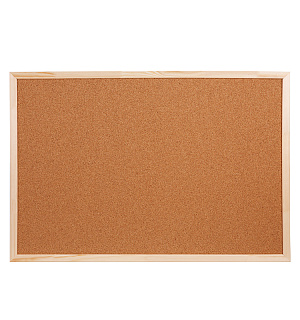 Доска пробковая OfficeSpace, 60*90см, деревянная рамка