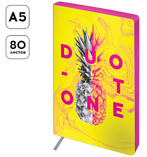 Записная книжка А5 80л. ЛАЙТ, кожзам, Greenwich Line "Urban. Yellow duotone", тон. блок, цв. срез