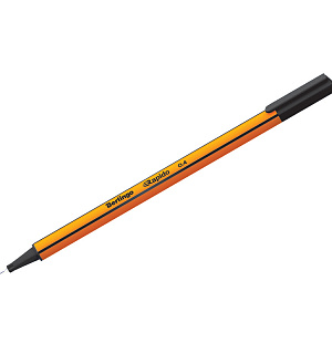 Ручка капиллярная Berlingo "Rapido" черная, 0,4мм, трехгранная