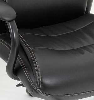 Кресло офисное BRABIX PREMIUM "Heavy Duty HD-004", НАГРУЗКА до 200 кг, экокожа, черное, 531942