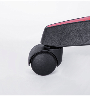 Кресло игровое Helmi HL-G05 "Effect", экокожа черная/красная, 2 подушки