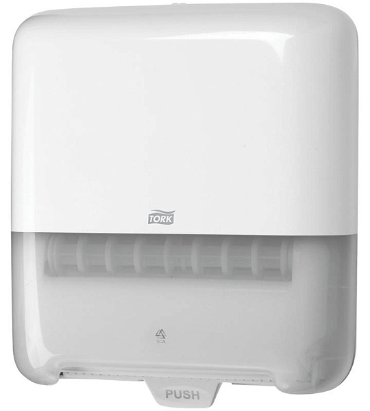 Диспенсер для полотенец в рулонах Tork Matic "Elevation"(Н1) пластик, механический, белый