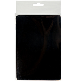 Обложка для паспорта OfficeSpace, кожа, черный