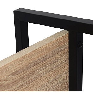 Стеллаж на металлокаркасе BRABIX "LOFT SH-002", 600х350х845 мм, цвет дуб натуральный, 641233