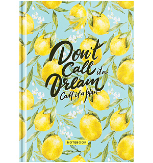 Бизнес-блокнот А5, 80л., OfficeSpace "Стиль. Bright lemons", матовая ламинация
