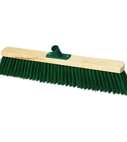 Щетка для уборки OfficeClean Professional, техническая, 50см, жесткая щетина 5,5 см, деревянная, еврорезьба